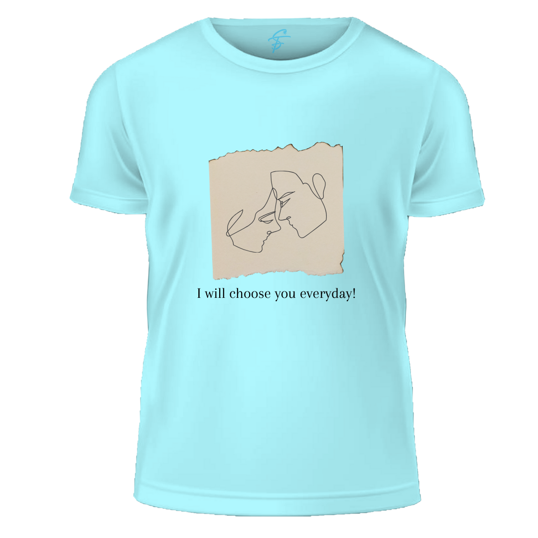 I Will Choose You Everyday, Set of 2 PCS - Couple Tshirt for Couples