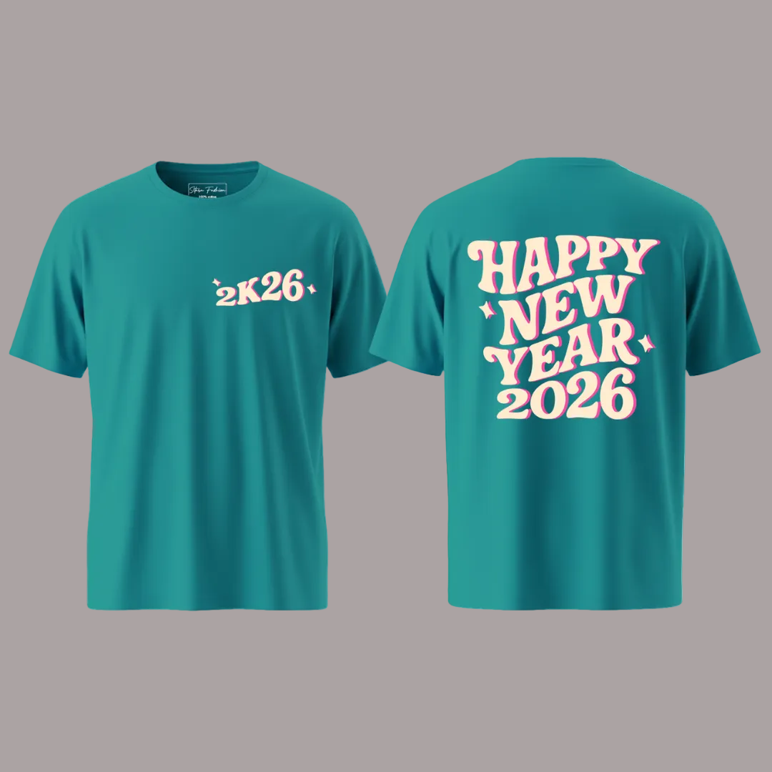 Matching Family 2K26 New Year T-Shirt Set – Festive New Year's Eve T-shirts for Mom, Dad, Kids, and Baby Rompers – Soft Cotton 2026 Celebration Graphic Tees and Onesie