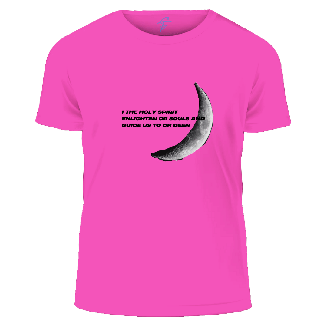 Religious Crescent Moon T-Shirt, Holy Spirit Quote Design