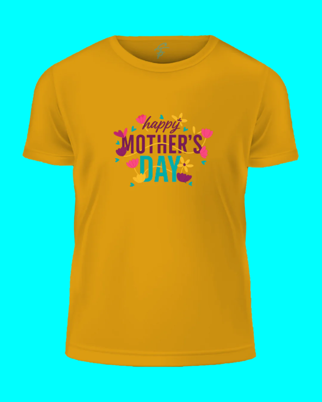Happy Mother's Day T-Shirt, Floral Design, Women's Short Sleeve