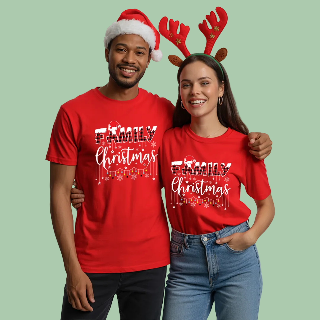 Family Christmas Tees - Christmas vibes T-shirt for family