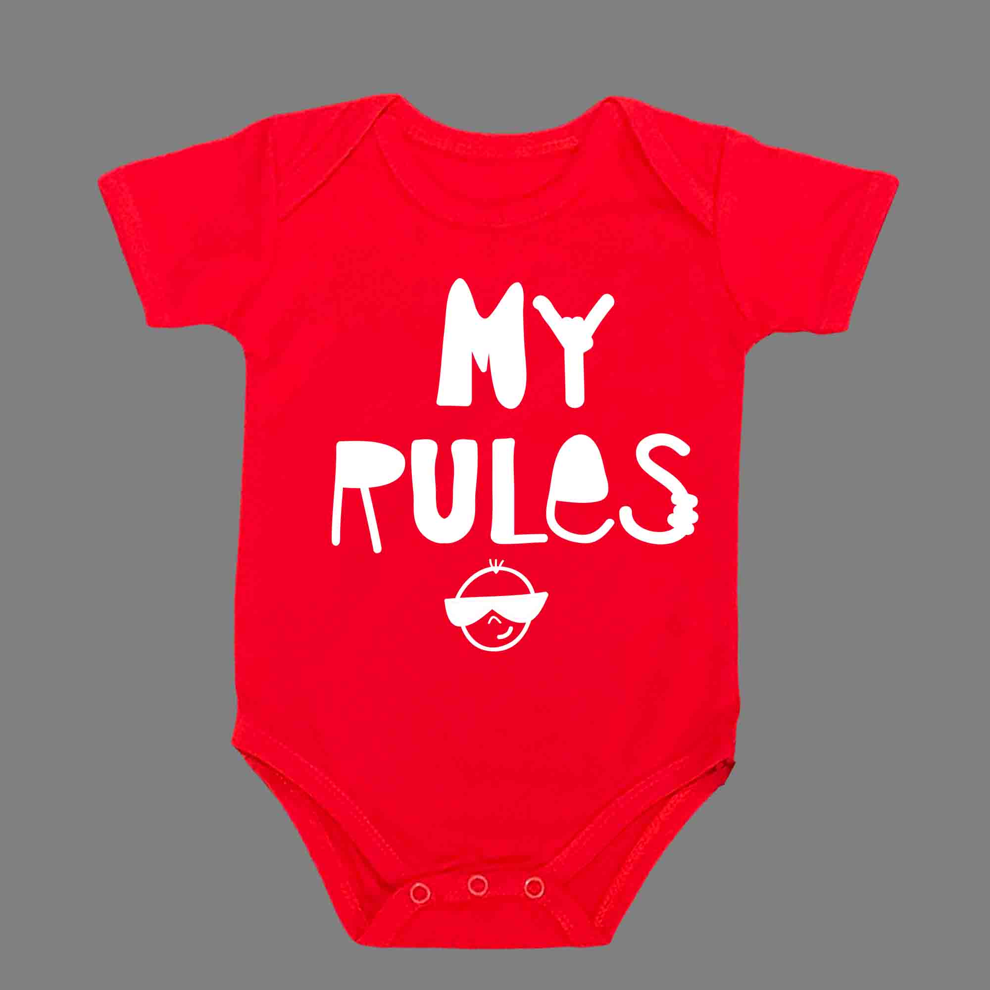 MY RULES BABY ROMPER - Infant Tees
