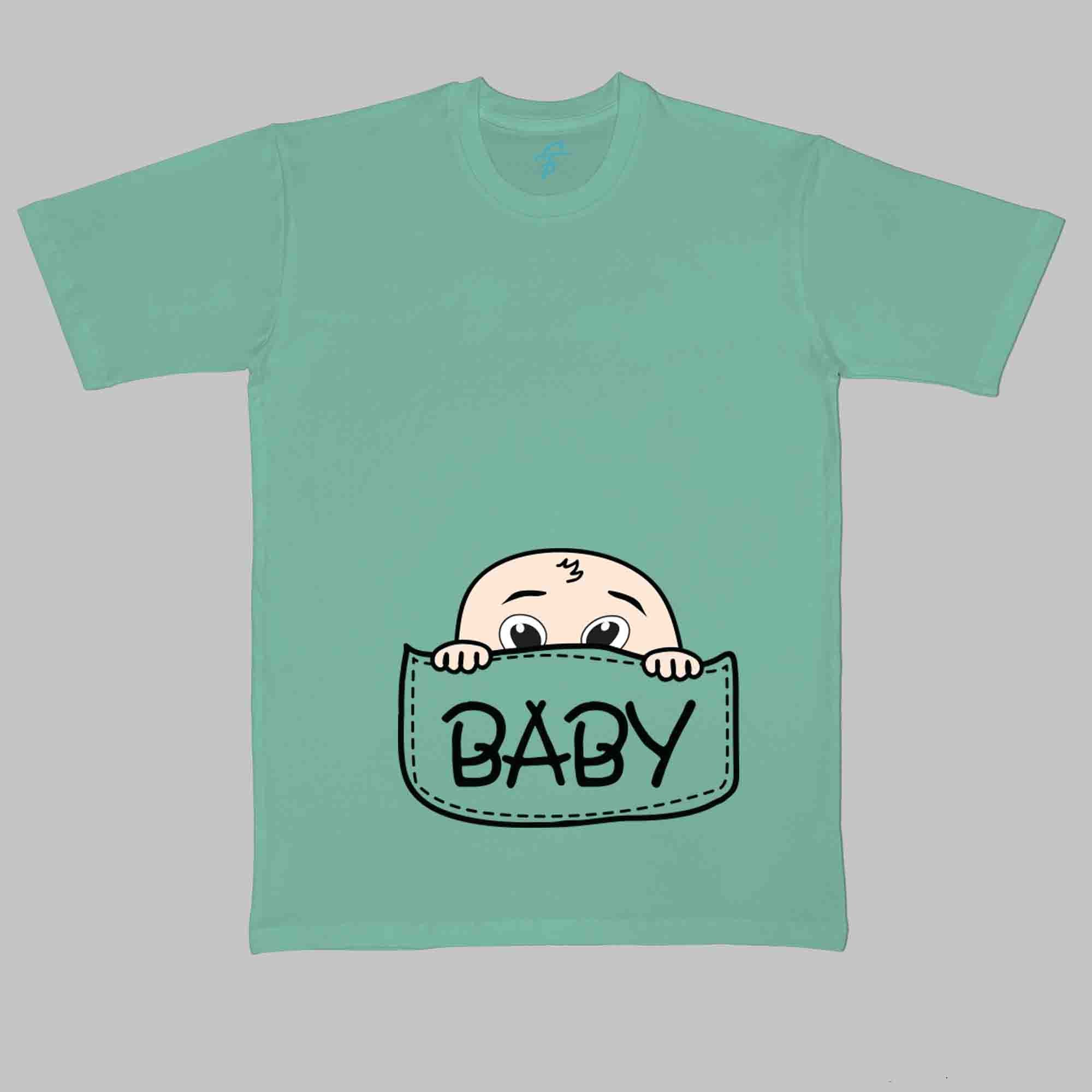 BABY POUCH TSHIRT - Pregnancy Tees - Sitara Fashions