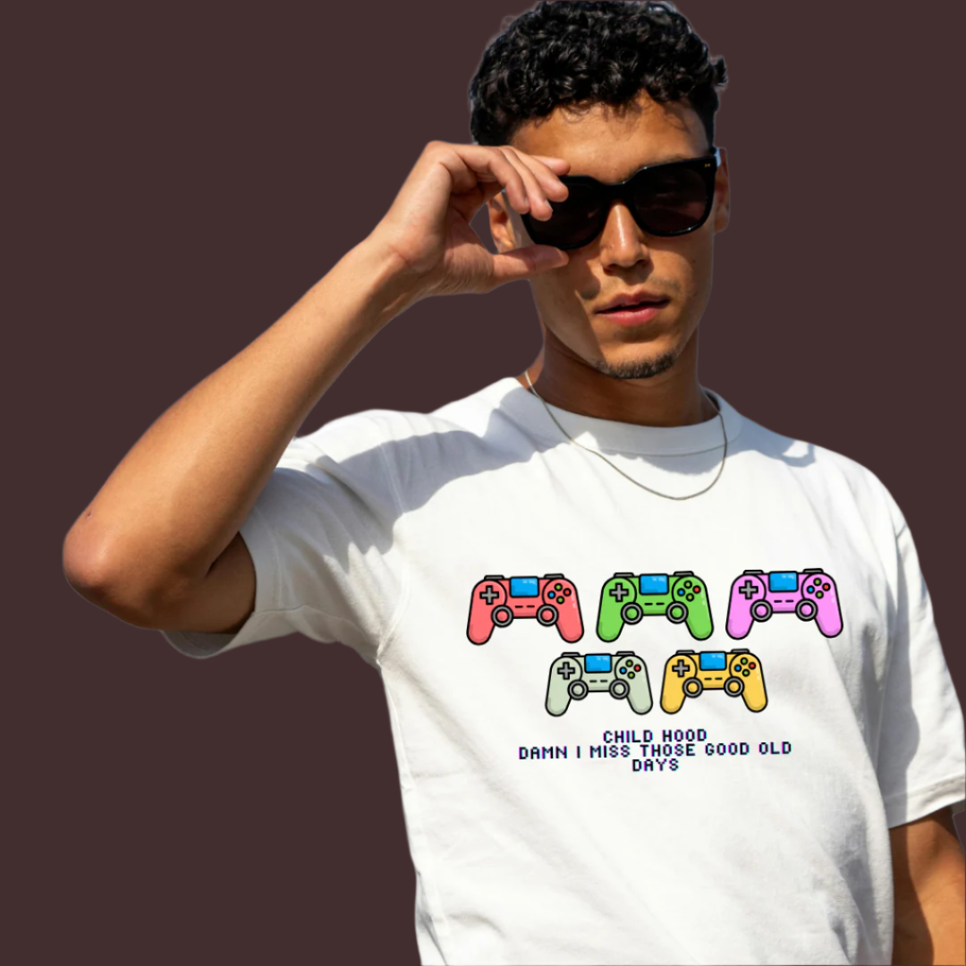 Retro Gamer Forever - Vibe Wear T-Shirt, 100% Cotton