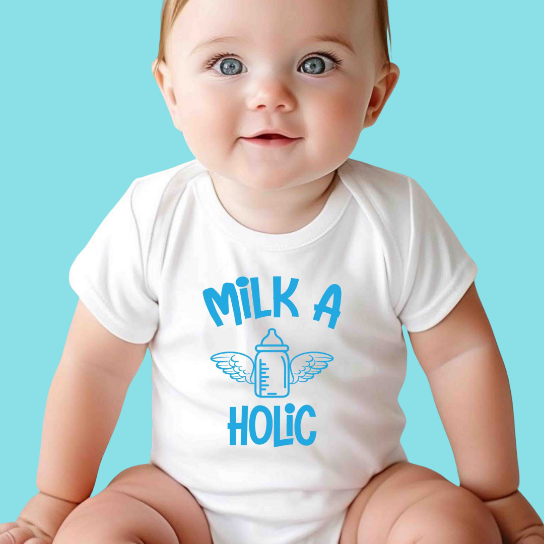 MILK A HOLIC BABY ROMPER - Infant Tees