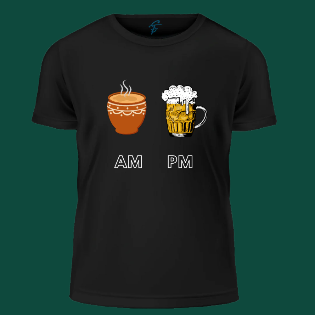 Enjoy every AM & PM - Vibe Wear T-Shirt, 100% Cotton