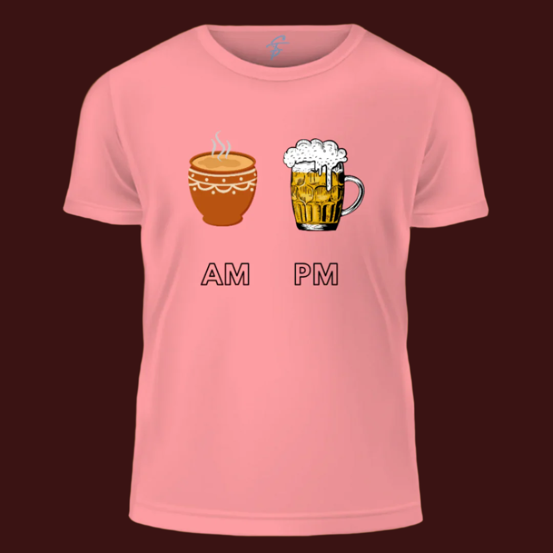 Enjoy every AM & PM - Vibe Wear T-Shirt, 100% Cotton