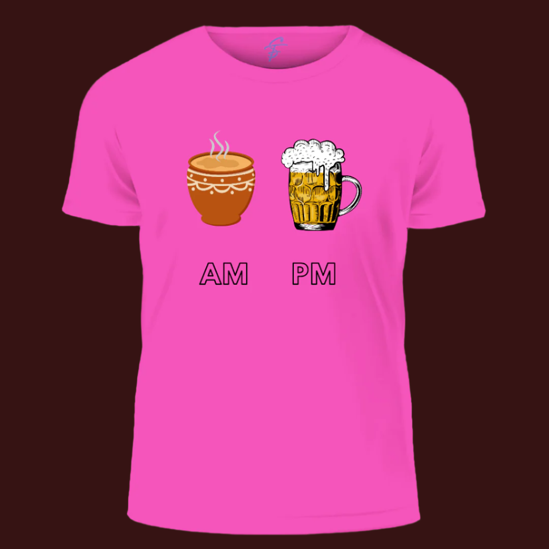 Enjoy every AM & PM - Vibe Wear T-Shirt, 100% Cotton