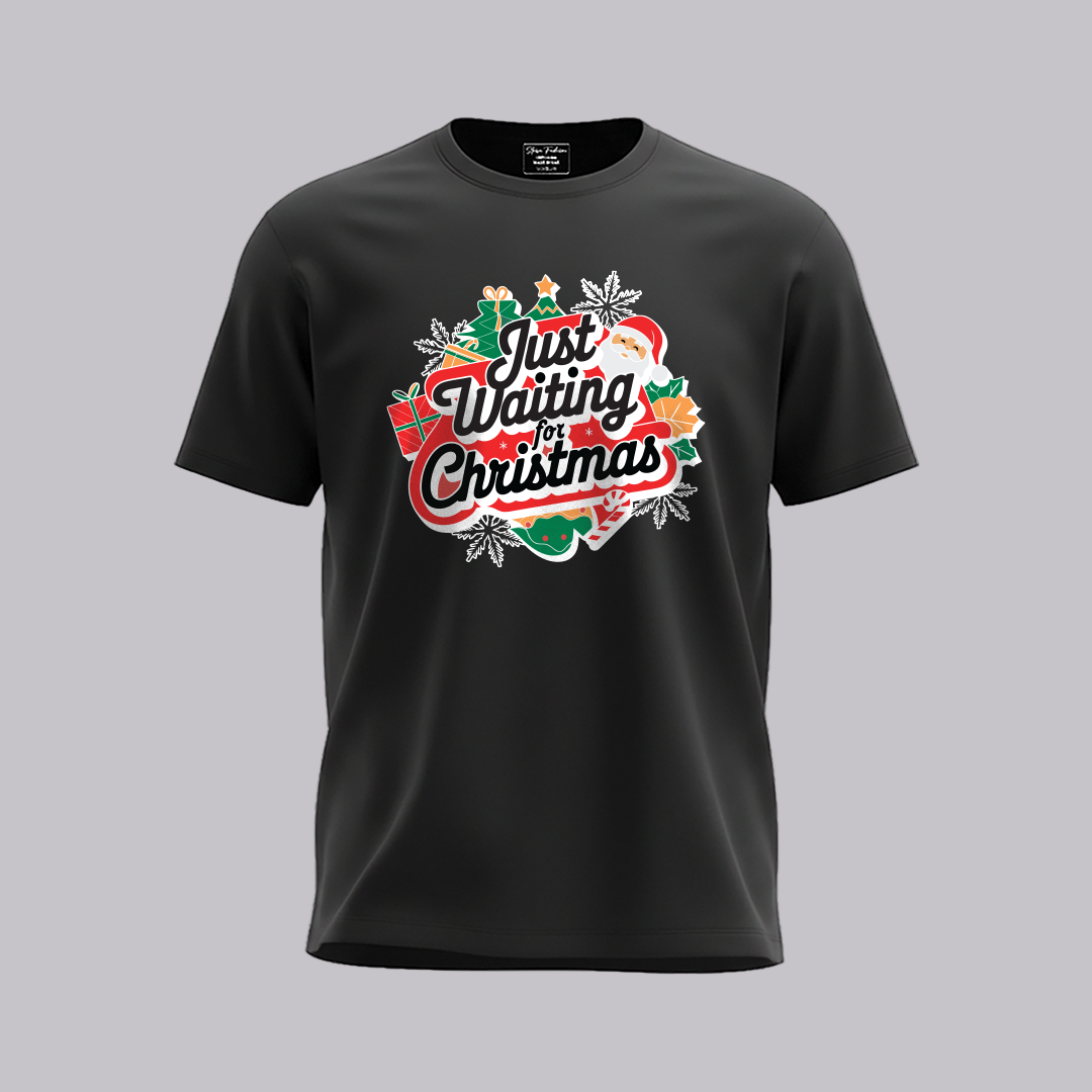 Just Waiting for Christmas Matching T-Shirt Matching Family outfit