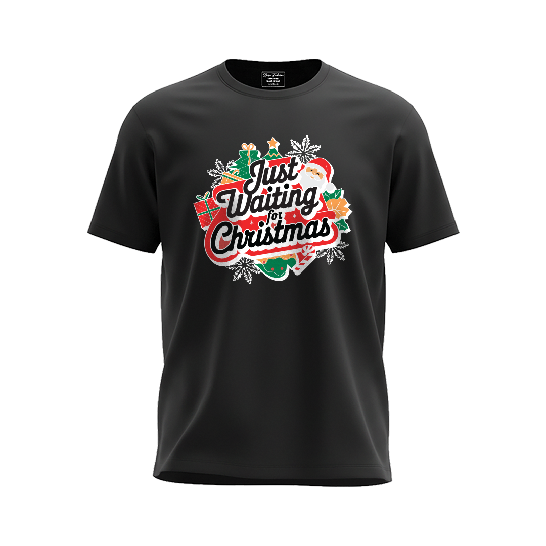 Just Waiting for Christmas Matching T-Shirt Matching Family outfit