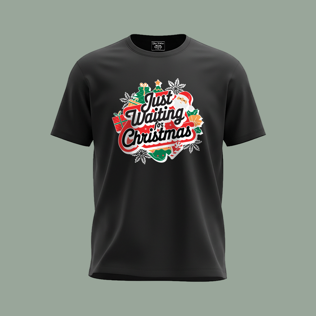 Just Waiting for Christmas Matching T-Shirt Matching Family outfit