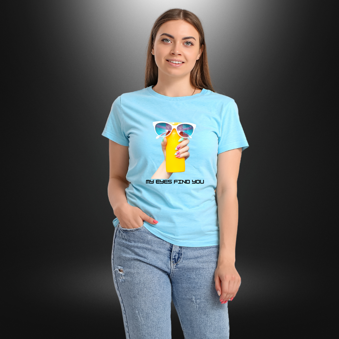 MY EYES FIND YOU, T-Shirt, 100% Cotton, Summer Collection