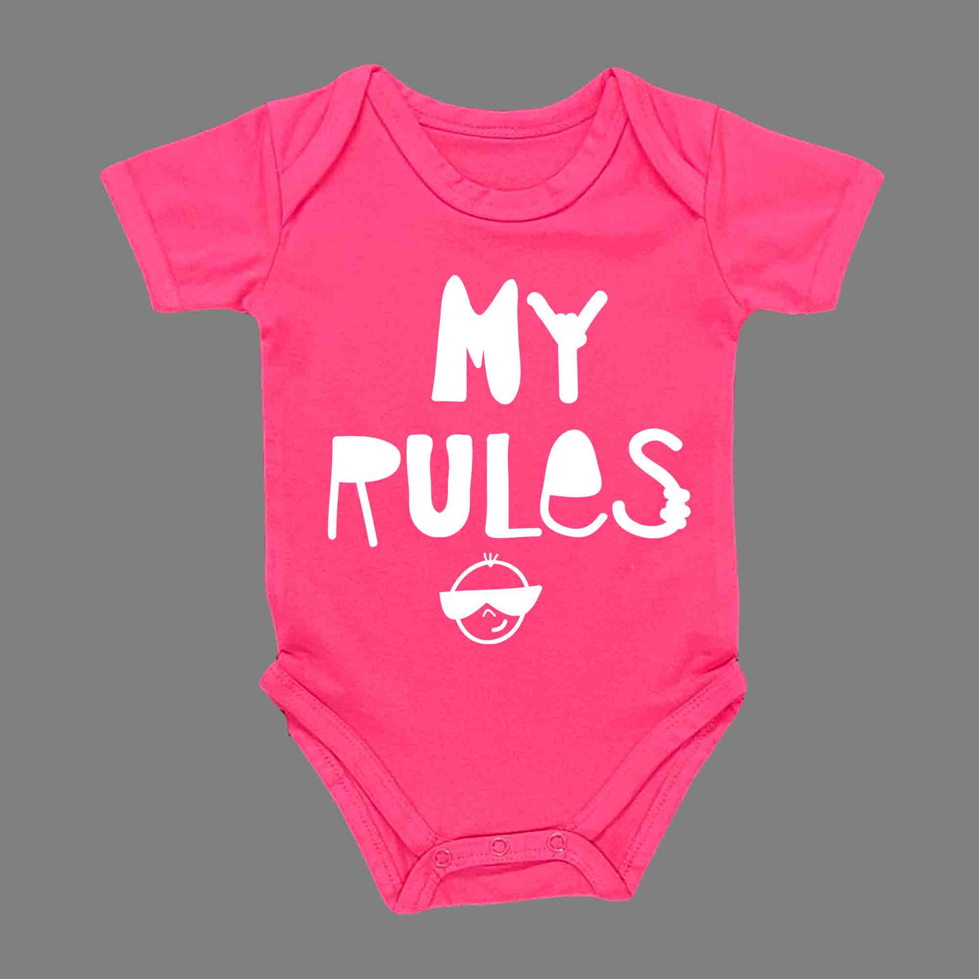 MY RULES BABY ROMPER - Infant Tees