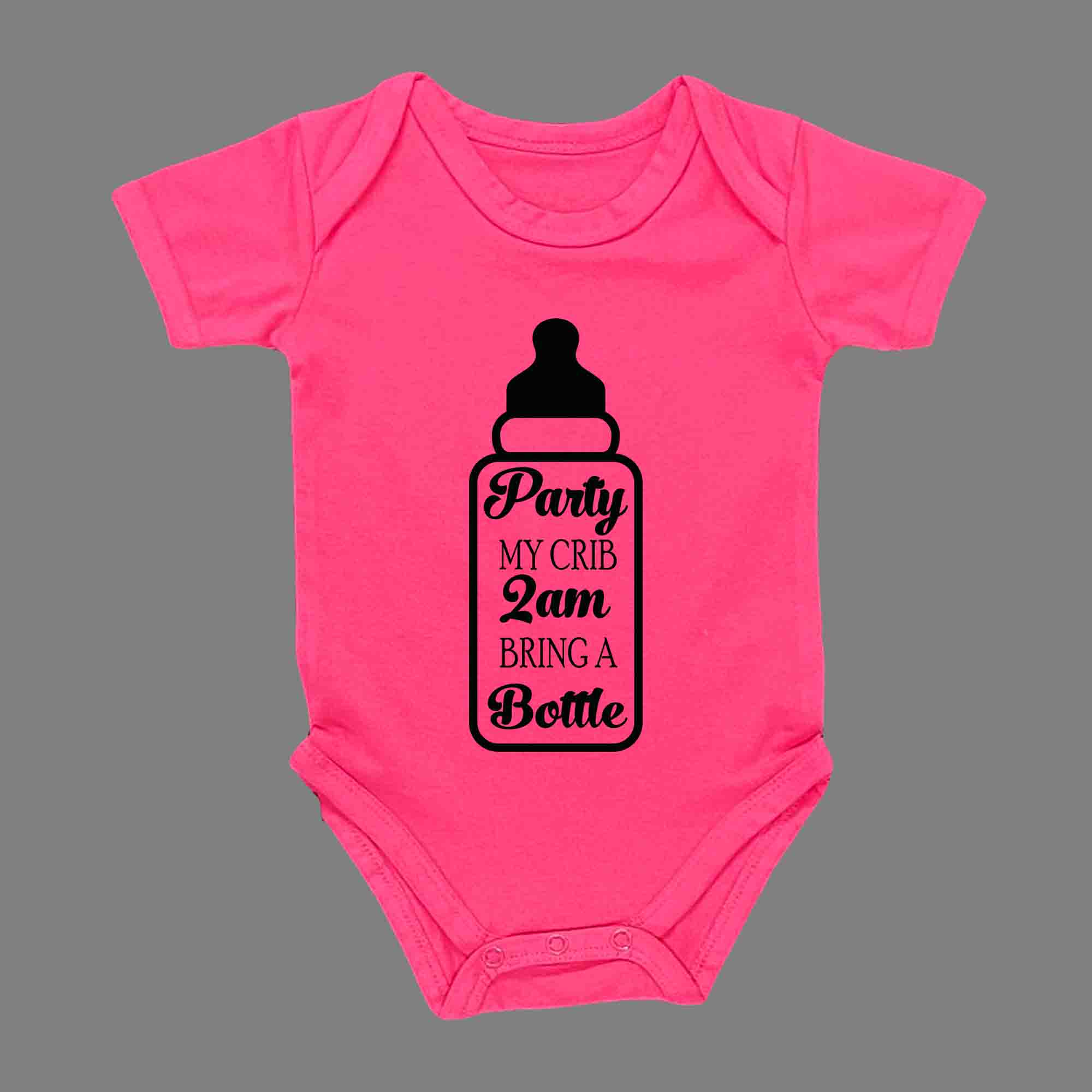 PARTY AT MY CRIB BABY ROMPER - Infant Tees