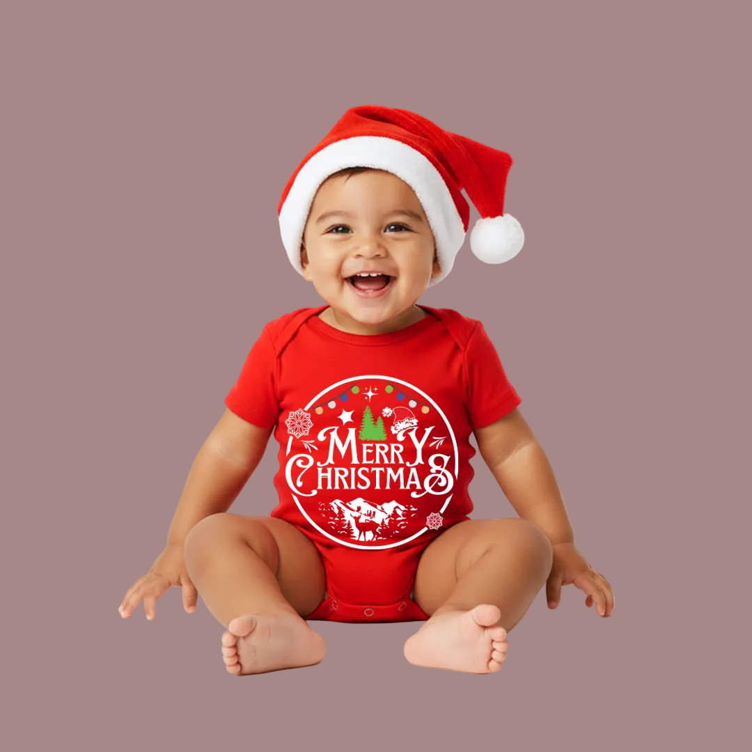 Festive Red & White 'Merry Christmas' Family T-Shirts | Holiday Wear & Gifts