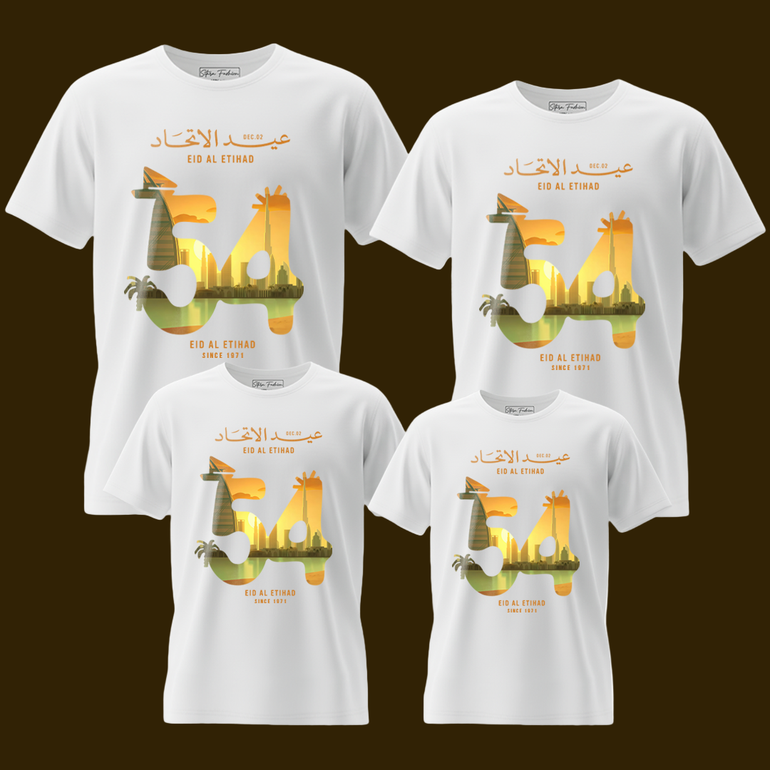 Family Twinning T-Shirts –Spirit of 54: Honoring Eid Al Etihad