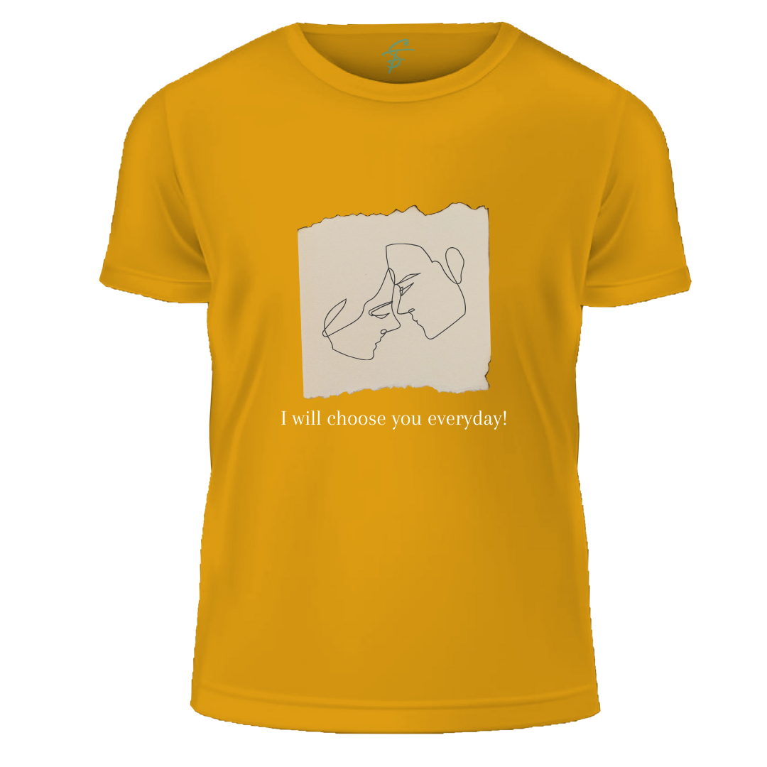 I Will Choose You Everyday, Set of 2 PCS - Couple Tshirt for Couples