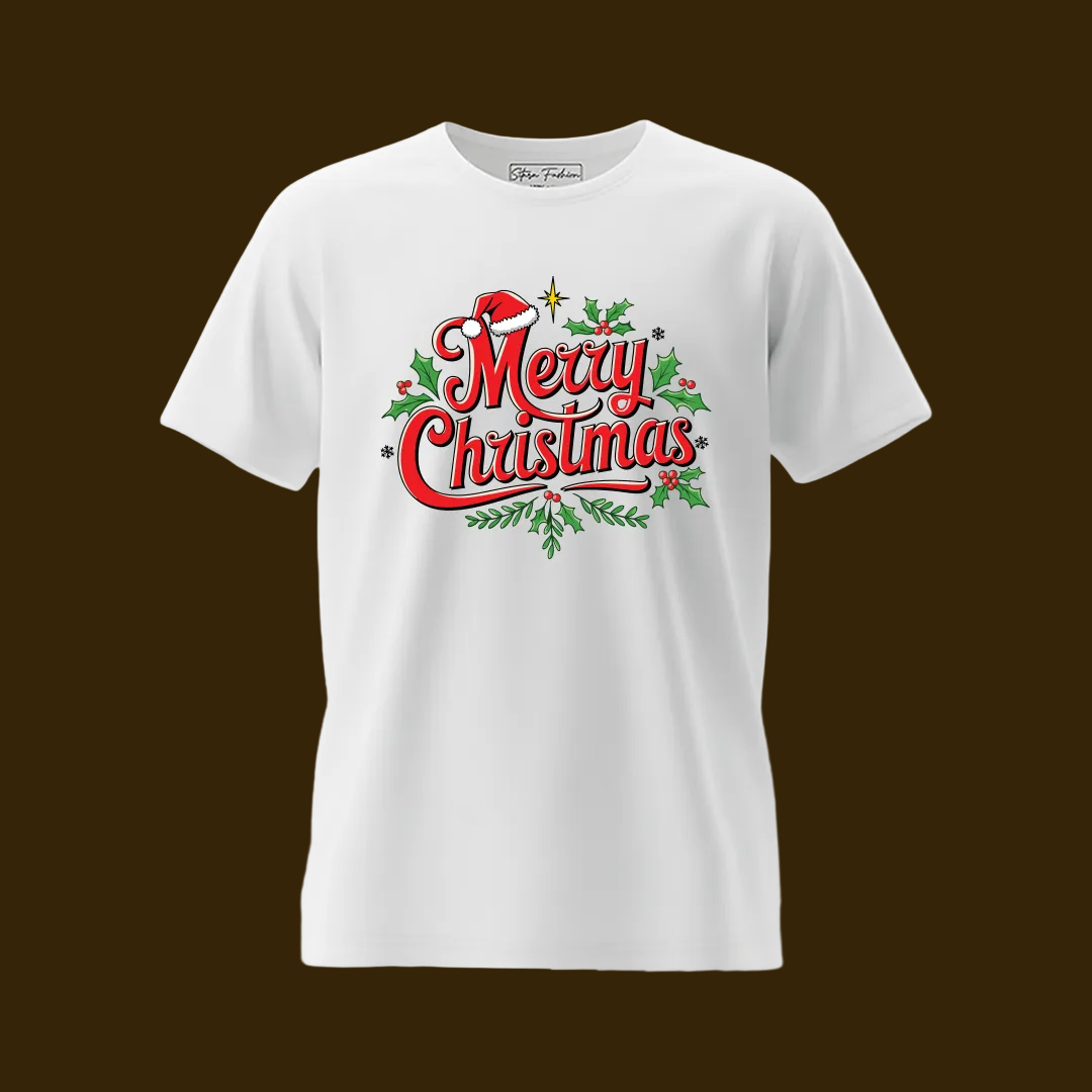 "Merry Christmas" Family Apparel Collection - Unisex Adult and Kids and Infant Tees