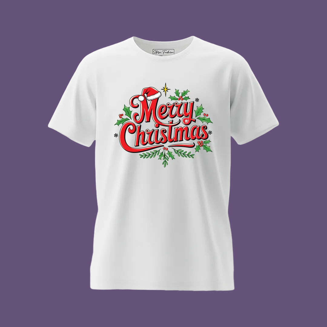 "Merry Christmas" Family Apparel Collection - Unisex Adult and Kids and Infant Tees