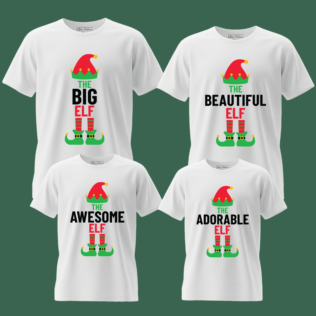 THE ELF FAMILY TSHIRT FOR FAMILY | ELF TSHIRT INDIVIDUAL- 1PCS