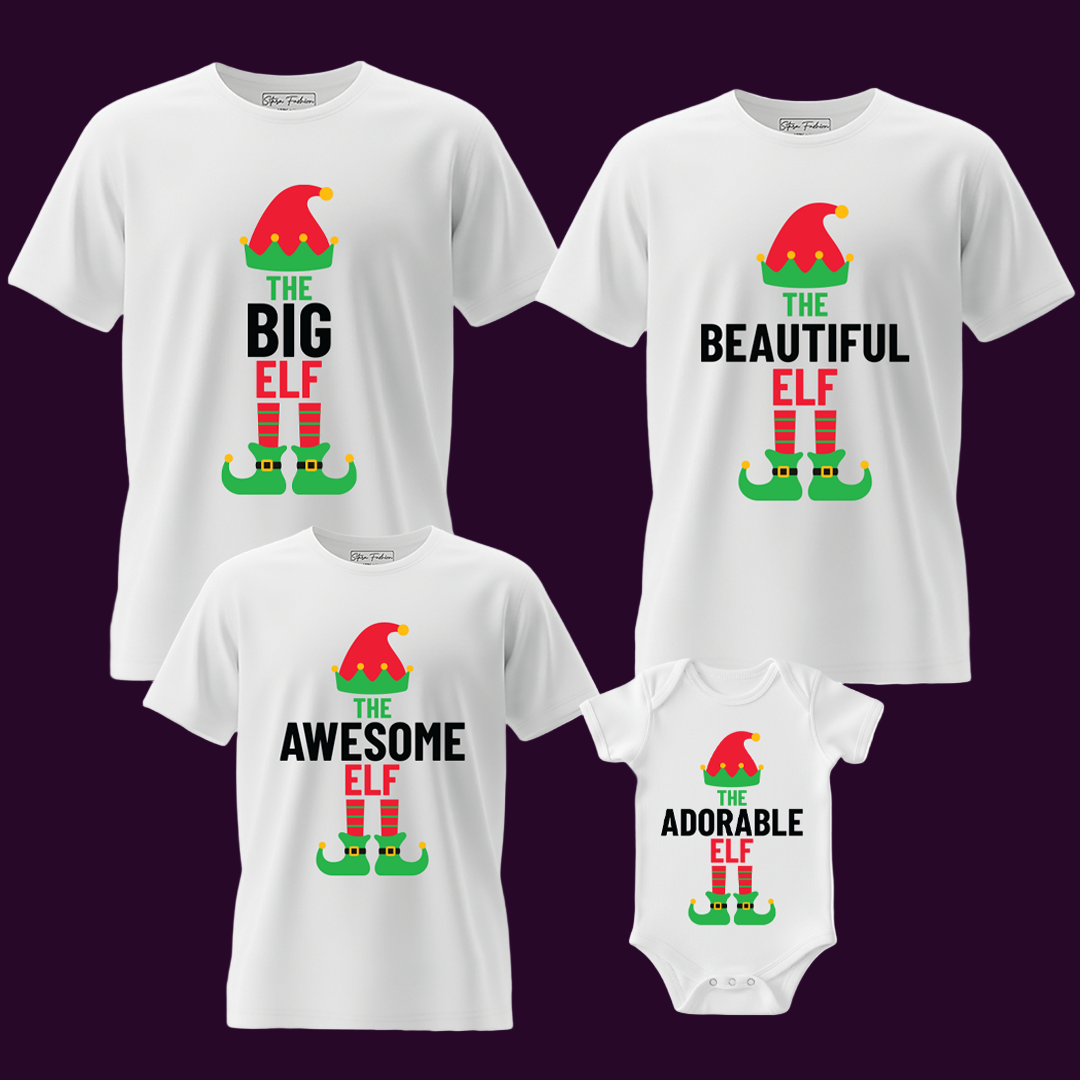 THE ELF FAMILY TSHIRT FOR FAMILY | ELF TSHIRT INDIVIDUAL- 1PCS