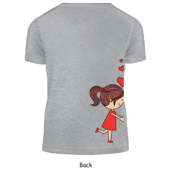 Cartoon Love Design, Set of 2 PCS – Couple Tshirt for Couples