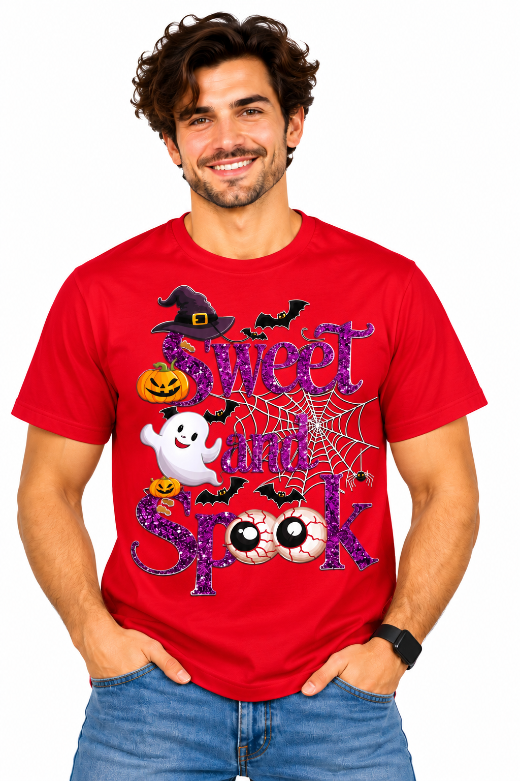 Halloween Graphic T-Shirt for Men, Women & Kids – Sweet & Spooky Unisex Tee | Multiple Colors