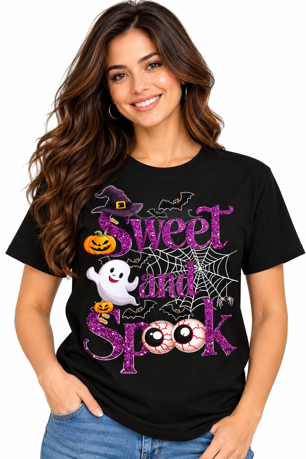 Halloween Graphic T-Shirt for Men, Women & Kids – Sweet & Spooky Unisex Tee | Multiple Colors