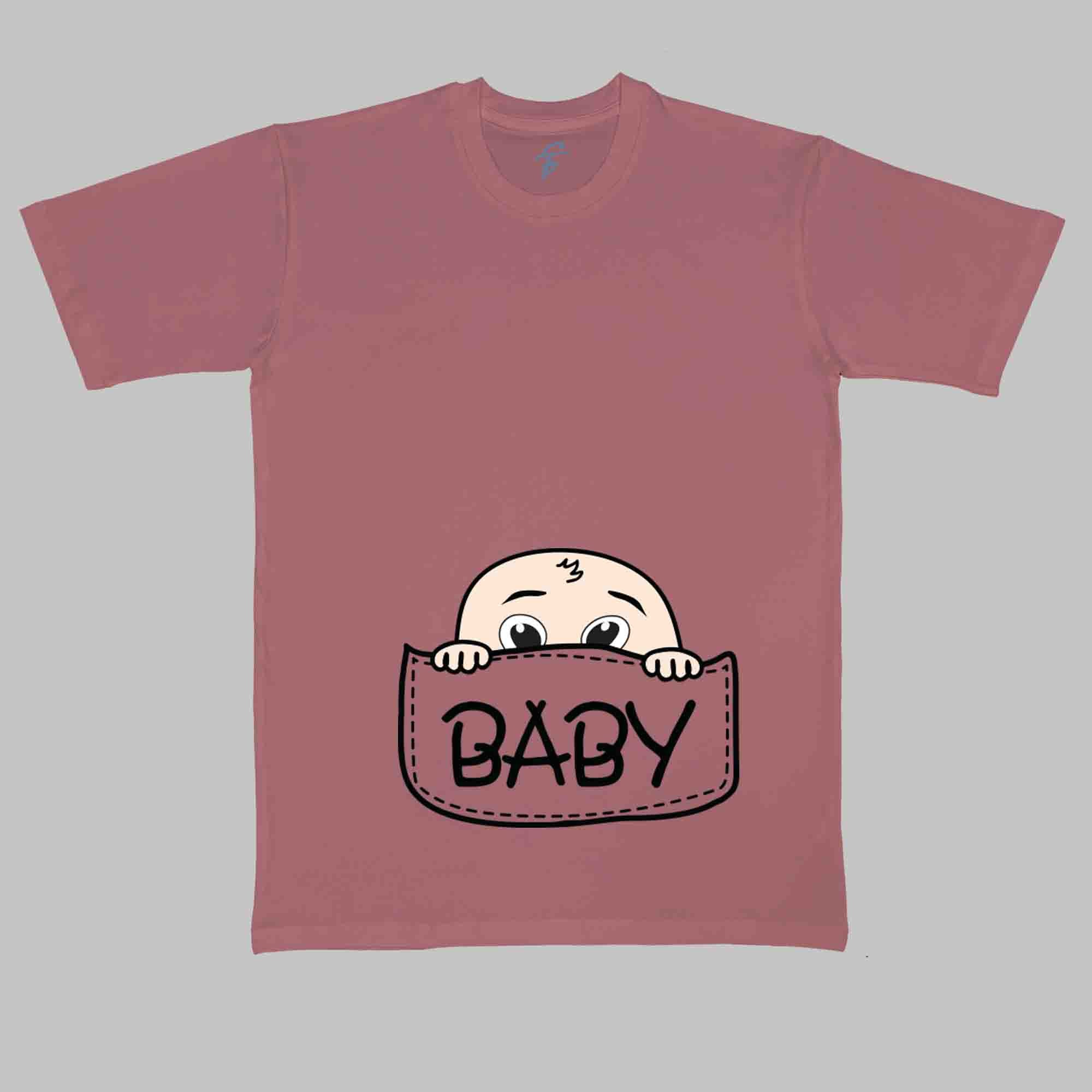 BABY POUCH TSHIRT - Pregnancy Tees - Sitara Fashions