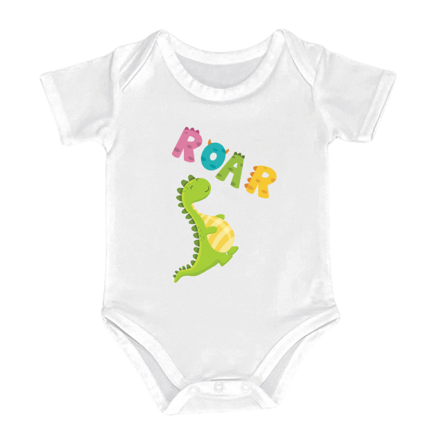 Roar Dino Kids Romper – Cute Dinosaur Design – Infant Tees