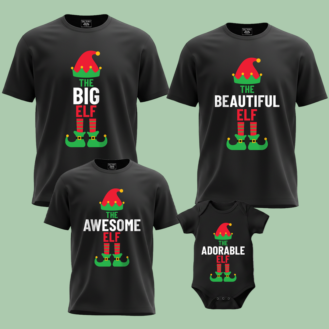 THE ELF FAMILY TSHIRT FOR FAMILY | ELF TSHIRT INDIVIDUAL- 1PCS