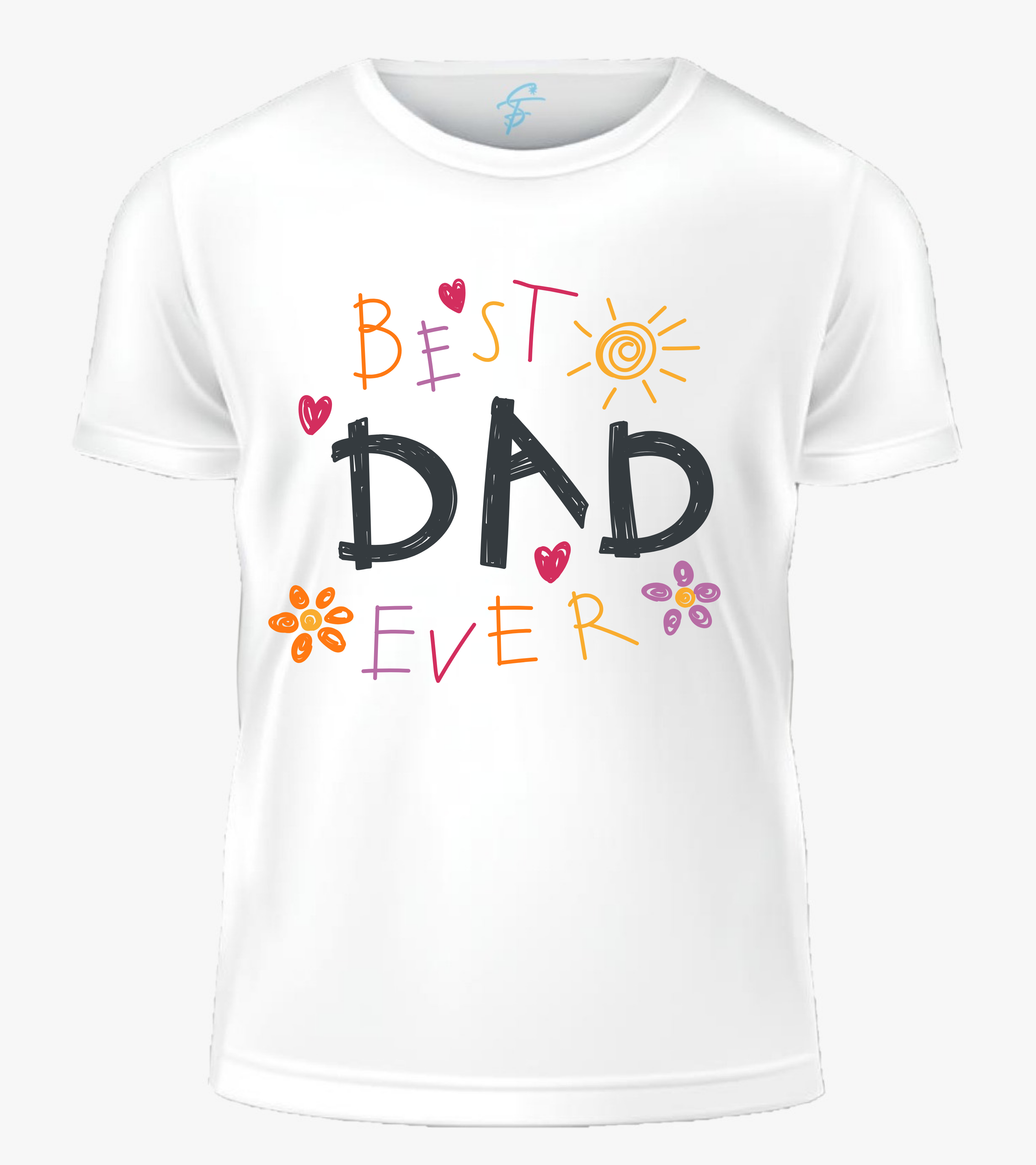 Best Dad Ever Father's Day Graphic Printed T-Shirt for Men | Premium Cotton Round Neck Tee