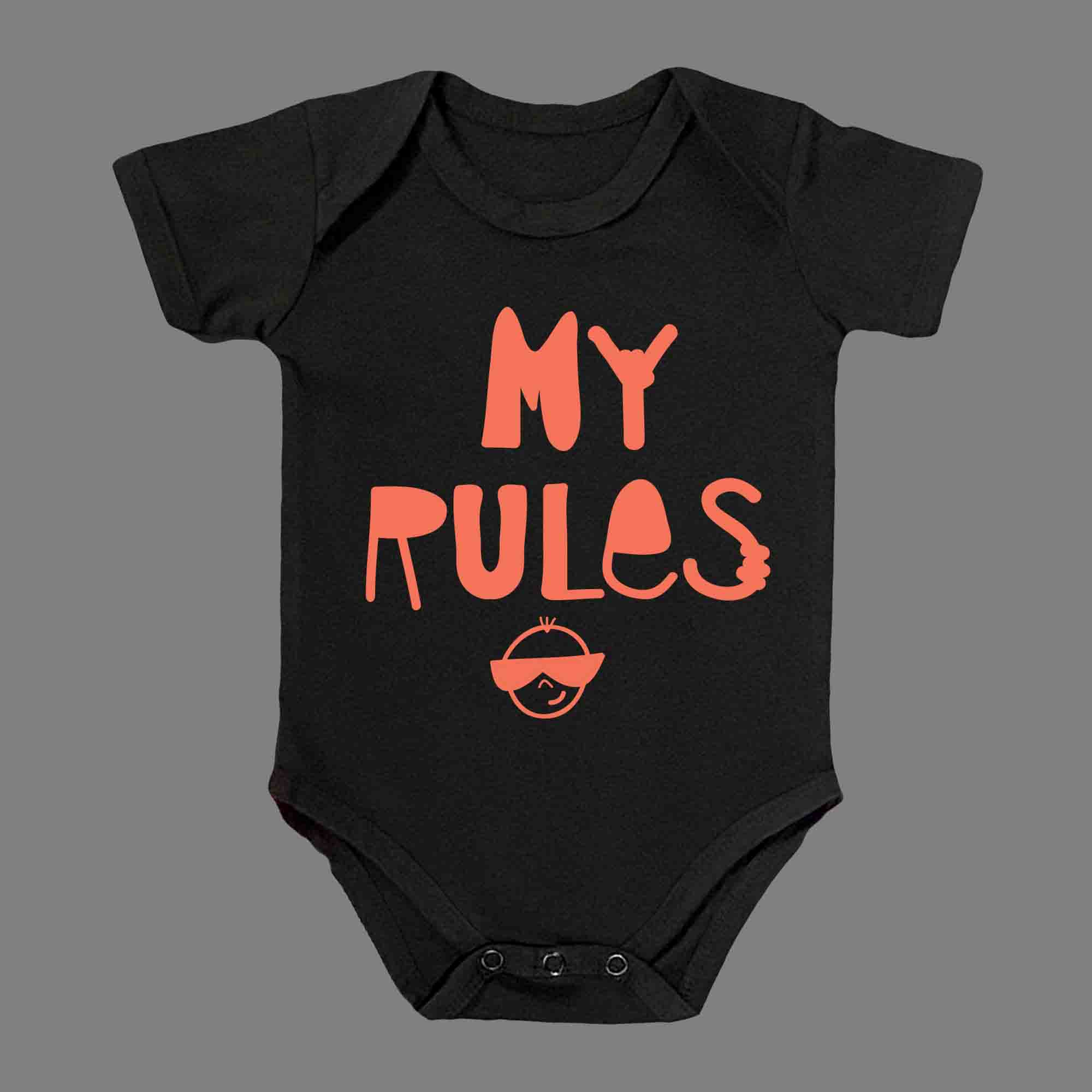 MY RULES BABY ROMPER - Infant Tees