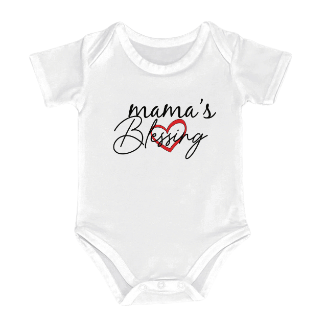 BLESSED MAMA TSHIRT AND ROMPER - Mom & Me