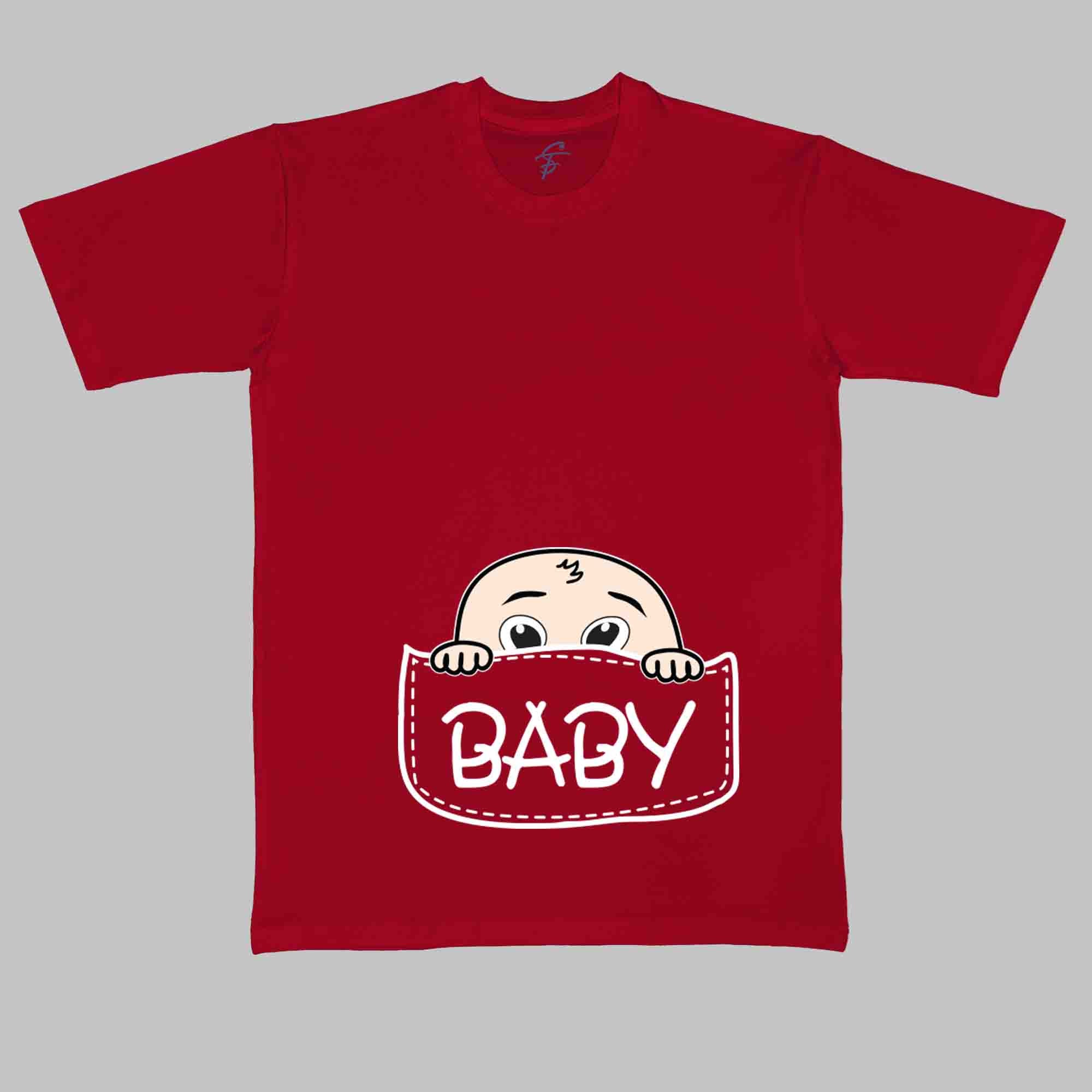 BABY POUCH TSHIRT - Pregnancy Tees - Sitara Fashions