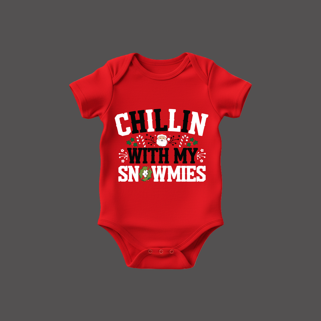Christmas T-shirt | Santa T-shirt | Chillin with my Snowmies Matching Family outfit