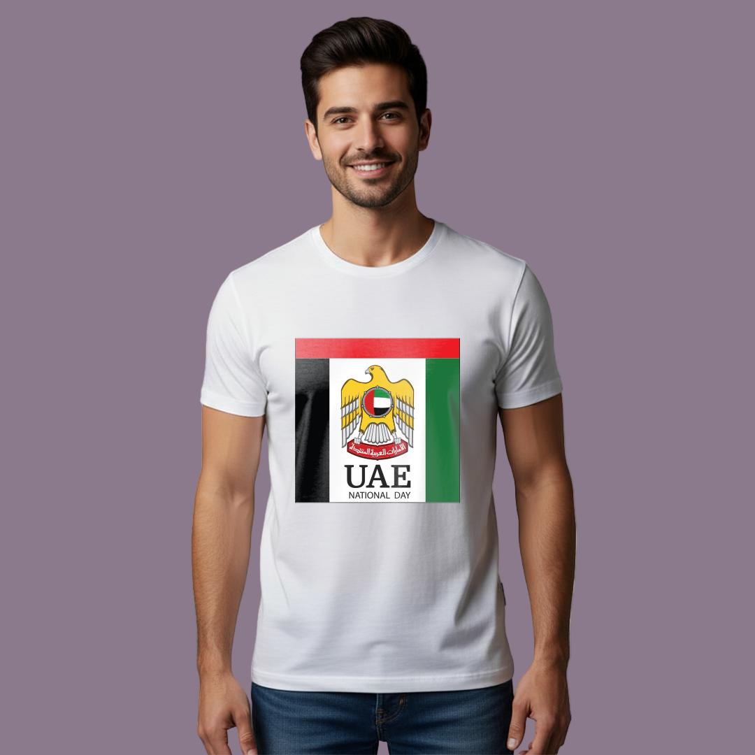 UAE National Day T-shirt with Emblem and Flag