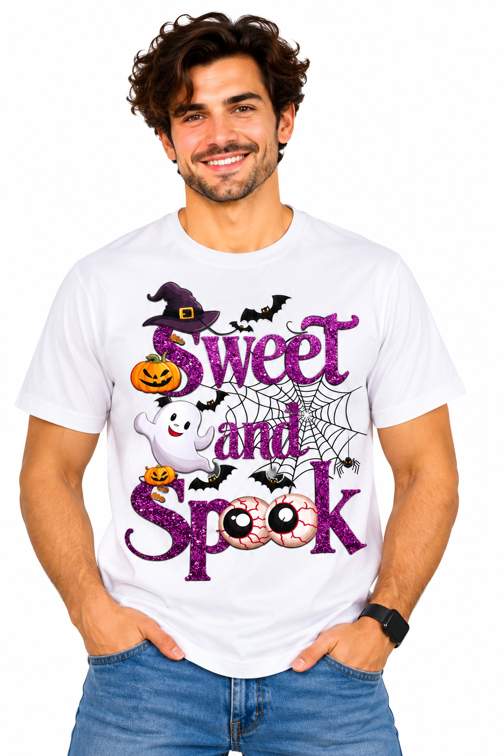 Halloween Graphic T-Shirt for Men, Women & Kids – Sweet & Spooky Unisex Tee | Multiple Colors