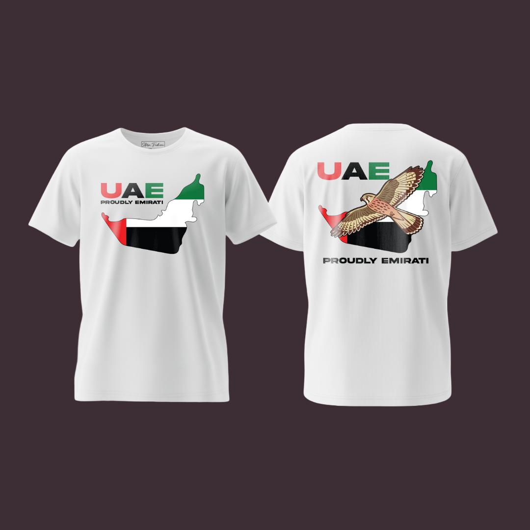 Falcon Pride UAE Family Matching Tees – Proudly Emirati Flag Wear