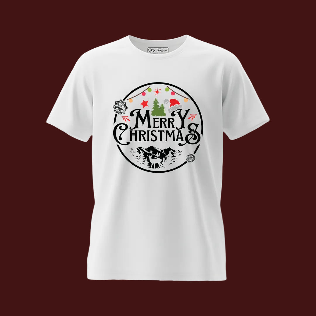 Festive Red & White 'Merry Christmas' Family T-Shirts | Holiday Wear & Gifts