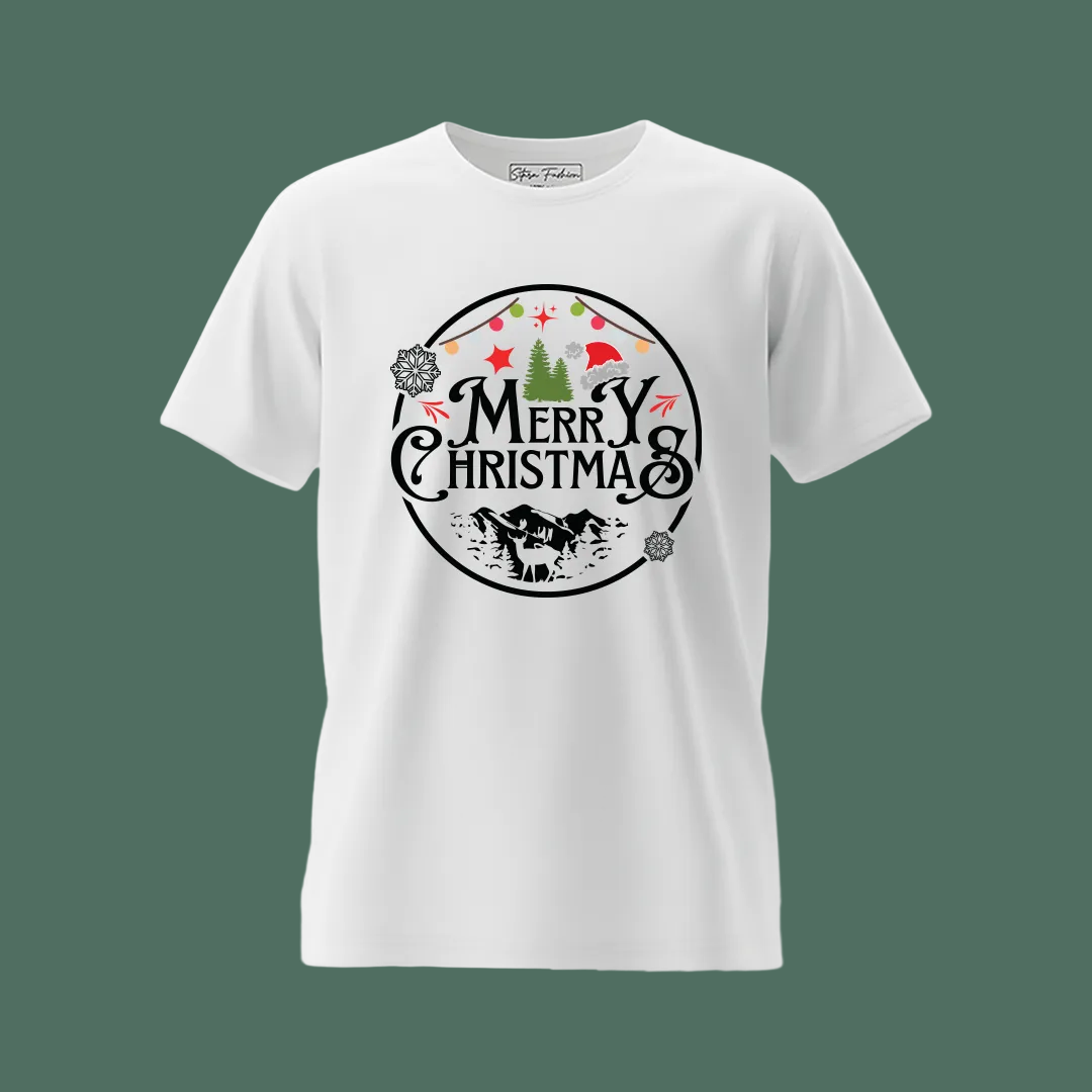 Festive Red & White 'Merry Christmas' Family T-Shirts | Holiday Wear & Gifts