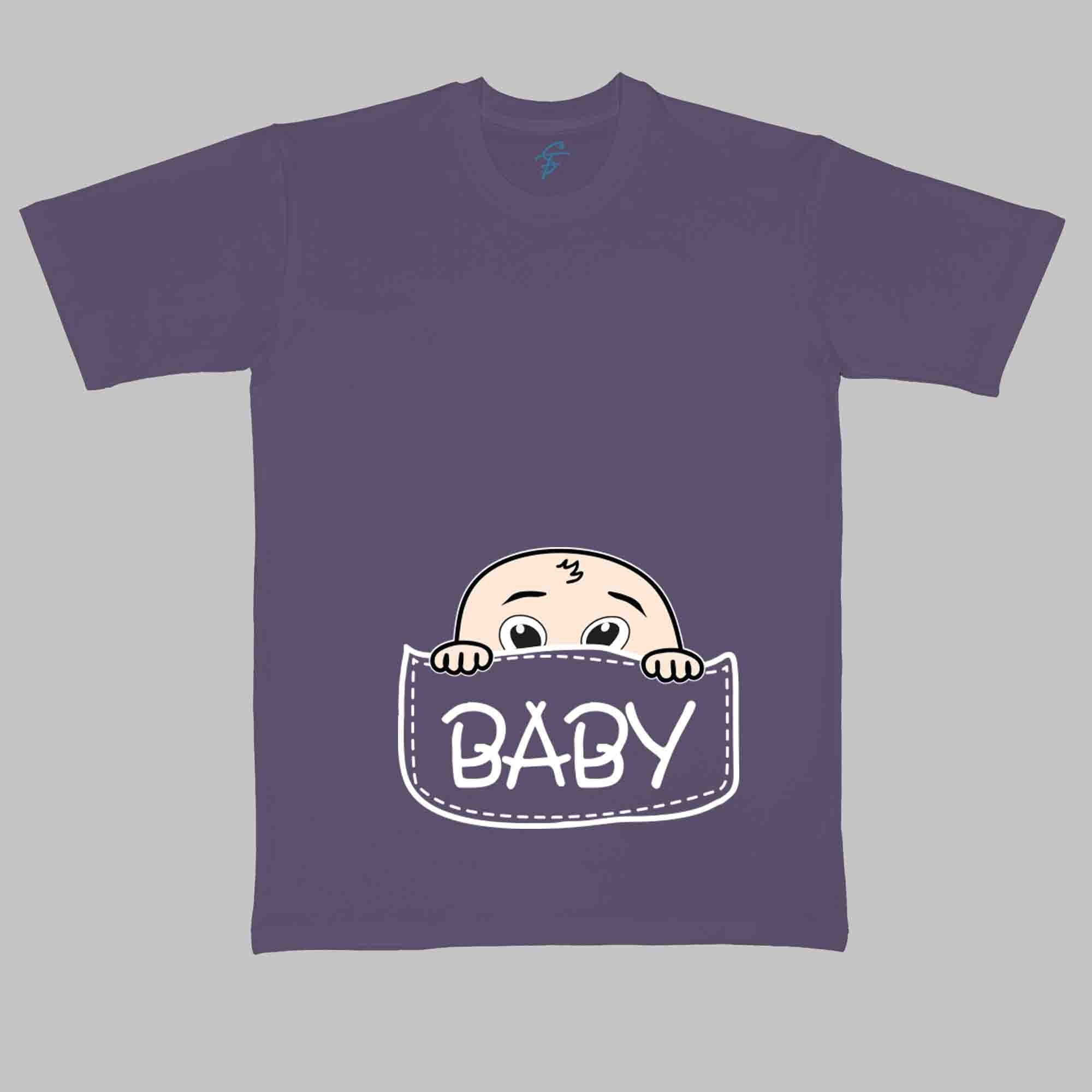 BABY POUCH TSHIRT - Pregnancy Tees - Sitara Fashions