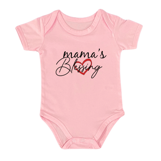 BLESSED MAMA TSHIRT AND ROMPER - Mom & Me