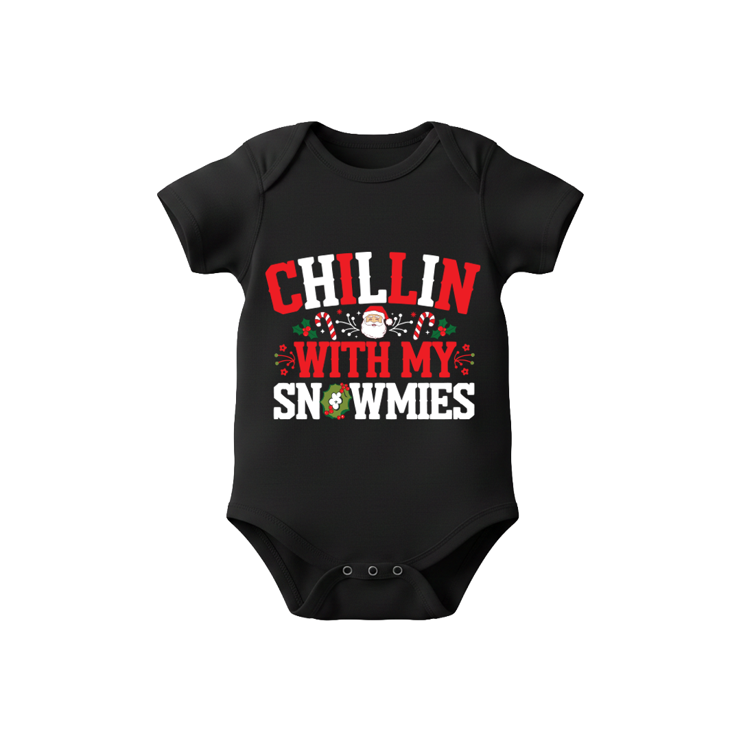 Christmas T-shirt | Santa T-shirt | Chillin with my Snowmies Matching Family outfit
