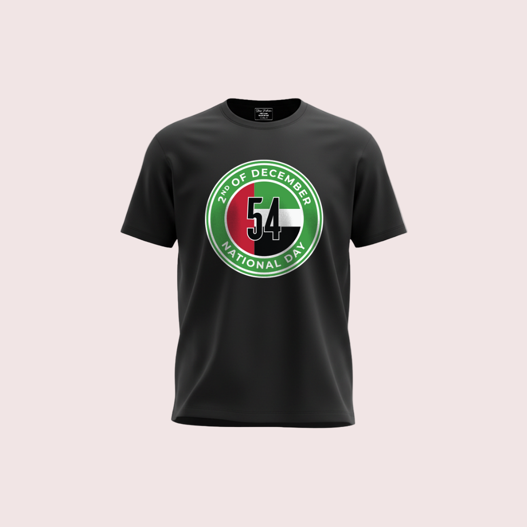 UAE National Day Family T-Shirts – 54th Celebration Logo & December 2nd Emblem