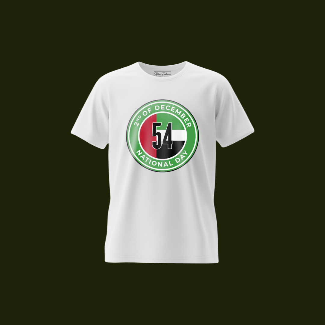 UAE National Day Family T-Shirts – 54th Celebration Logo & December 2nd Emblem