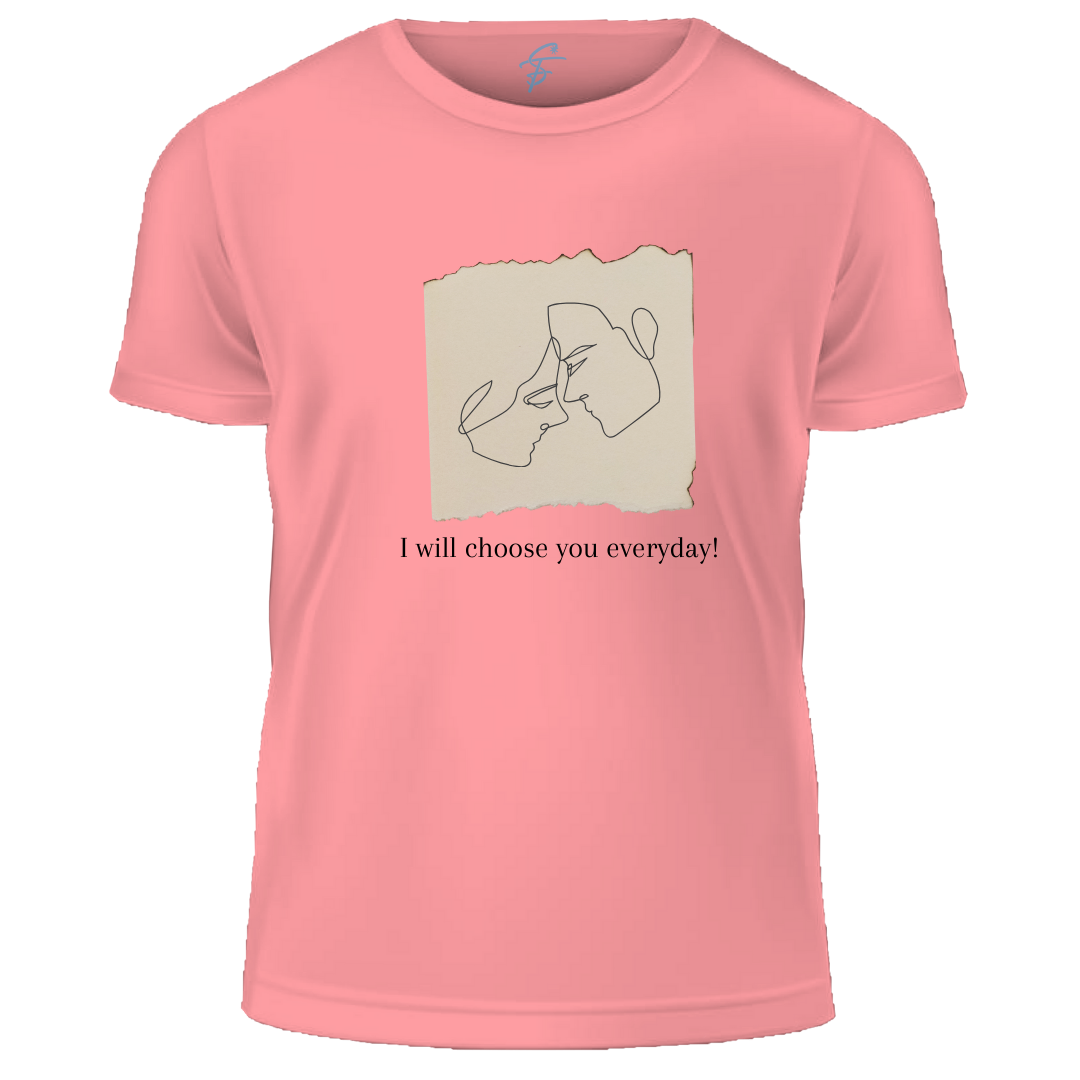 I Will Choose You Everyday, Set of 2 PCS - Couple Tshirt for Couples