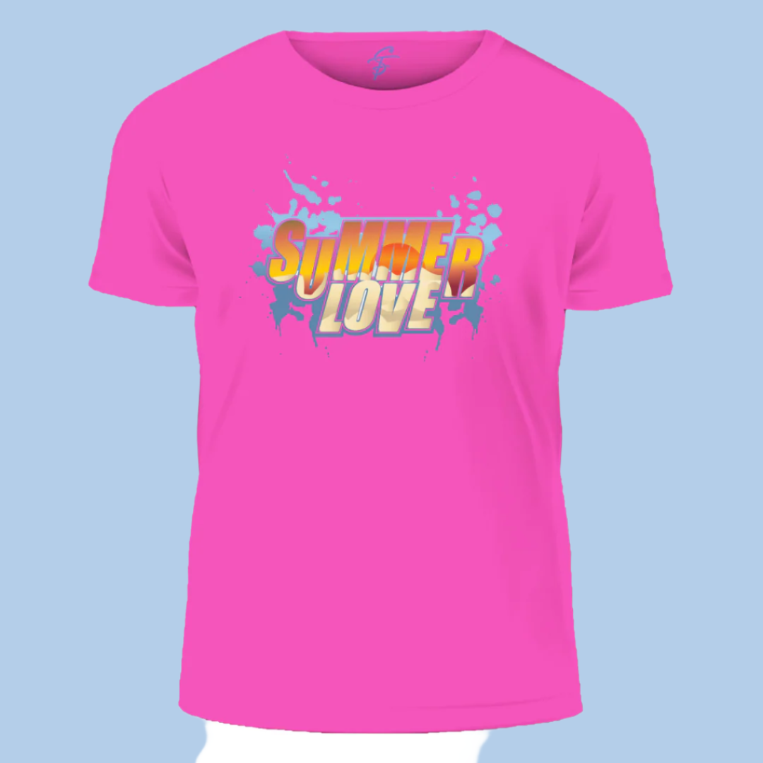 SUMMER LOVE, T-Shirt, 100% Cotton, Summer Collection