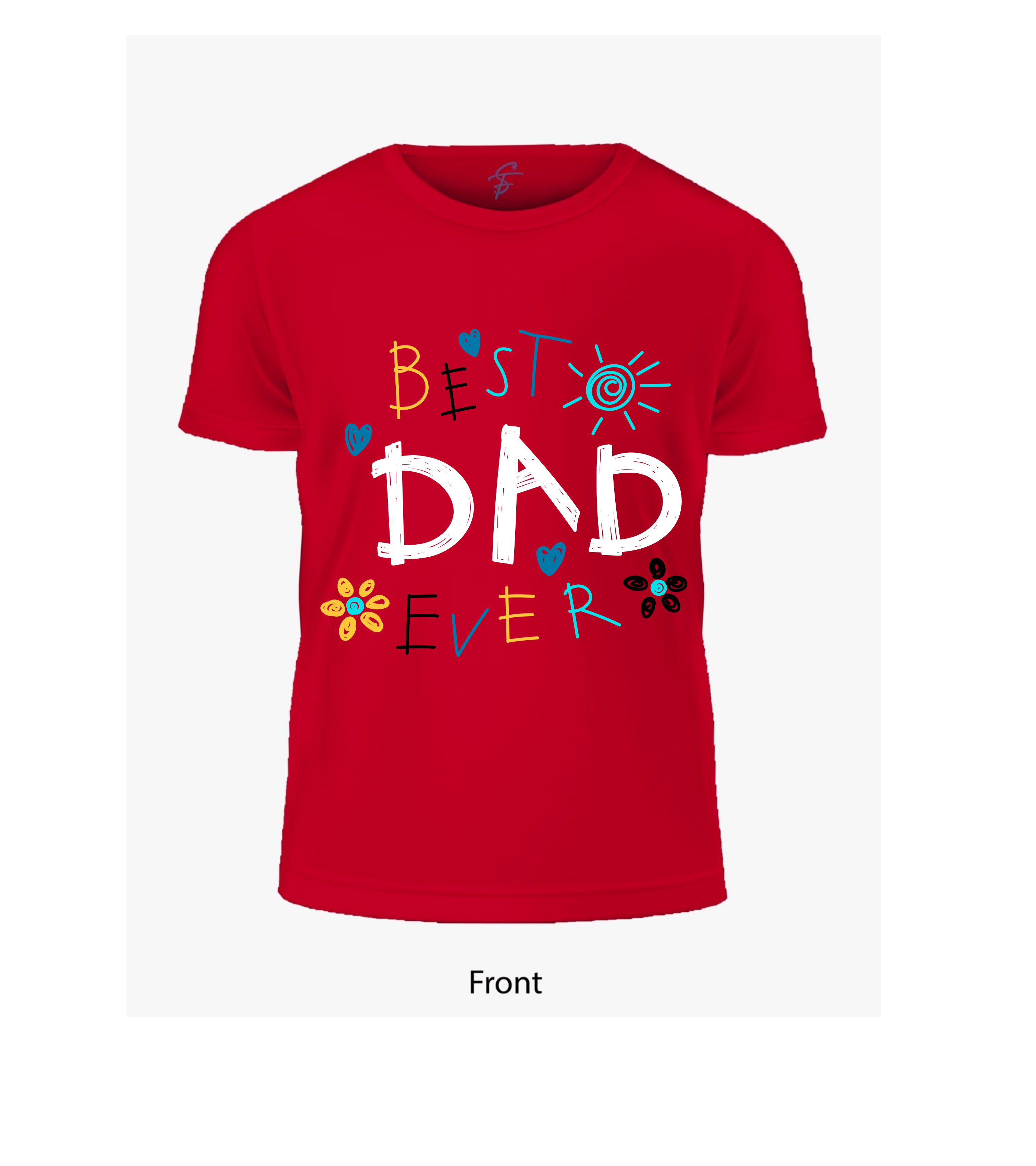 Best Dad Ever Father's Day Graphic Printed T-Shirt for Men | Premium Cotton Round Neck Tee