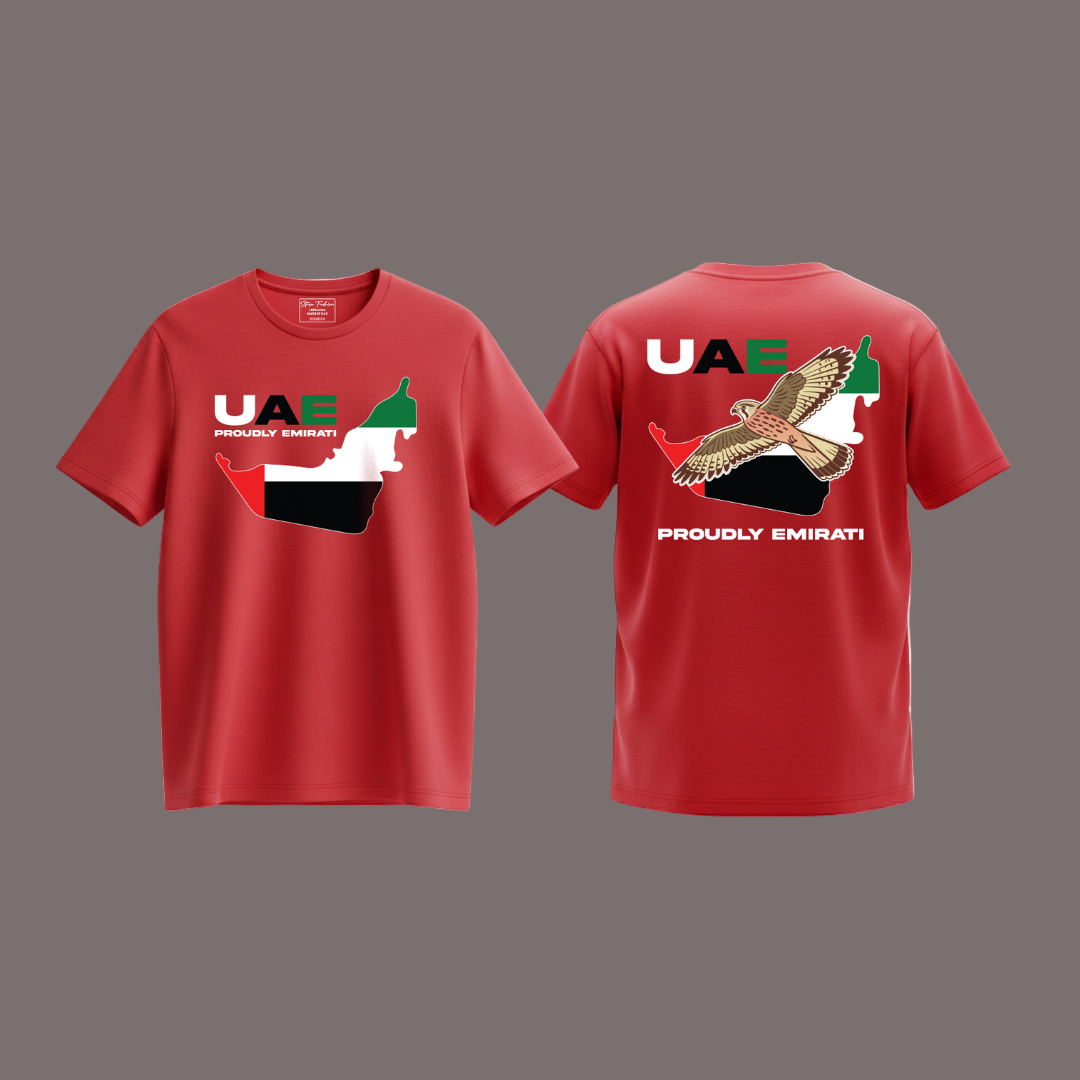 Falcon Pride UAE Family Matching Tees – Proudly Emirati Flag Wear